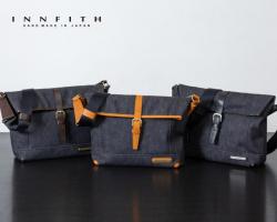 55735 INNFITH デニム口折れショルダーバッグ