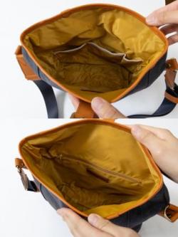 55735 INNFITH デニム口折れショルダーバッグ