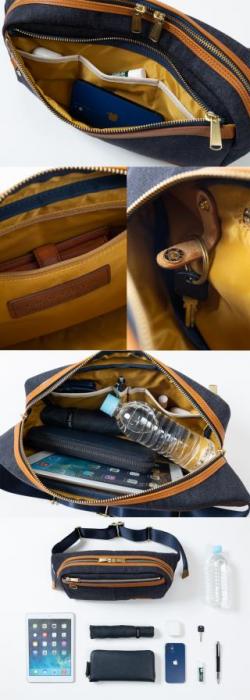 55737 INNFITH デニムボディバッグ