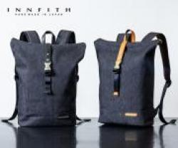 55739 INNFITH デニムロールトップバックパック