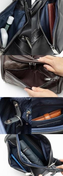 556030 INNFITH BARESSA 本革サイドポケット付きボディバッグ